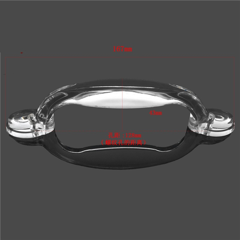 Tay Cầm Mica Trong Suốt, Khóa Mica, Nắm Cửa Mica Trong Suốt - Dễ Bám Keo, Dán Cực Chắc