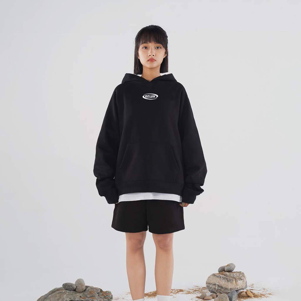 Áo hoodie RELUV Local Brand unisex nỉ ngoại basic 5 màu - Áo khoác nỉ nam nữ unisex basic - RELUV.STUDIO