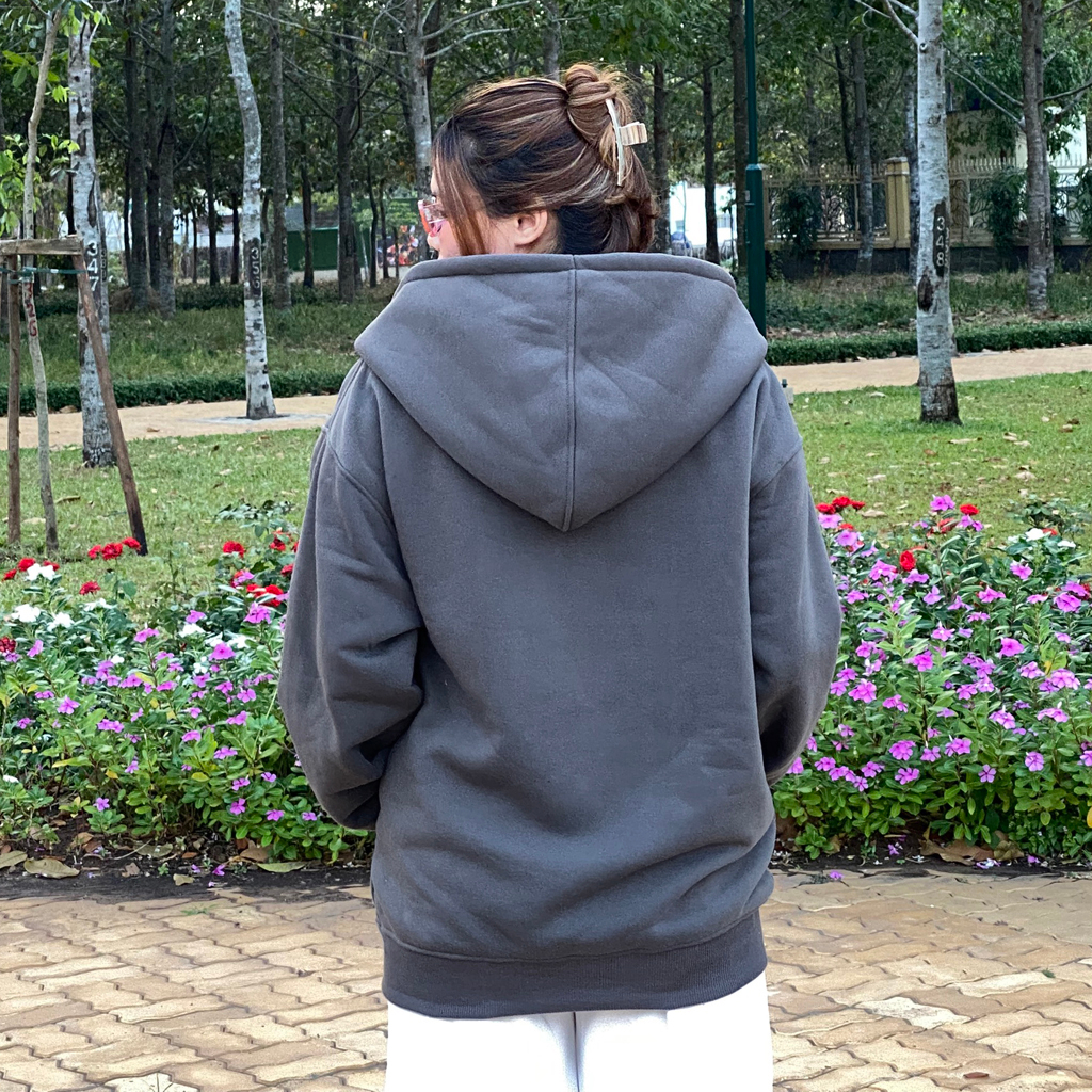Áo hoodie RELUV Local Brand unisex nỉ ngoại basic 5 màu - Áo khoác nỉ nam nữ unisex basic - RELUV.STUDIO