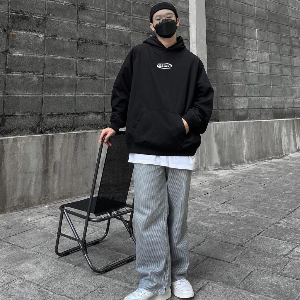 Áo hoodie RELUV Local Brand unisex nỉ ngoại basic 5 màu - Áo khoác nỉ nam nữ unisex basic - RELUV.STUDIO