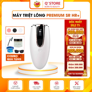  Máy Triệt Lông Vĩnh Viễn 8 Cấp - Trẻ Hóa Da Premium Vô Hạn Xung Triệt Tận Gốc - Tặng Kính+200g Gel+Dao Cạo BH  12TH  