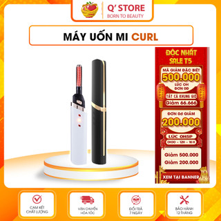 Máy uốn mi nhiệt Curl, Uốn mi cong tự nhiên, nhanh chóng, 3 Chế Độ Tích Hợp Sạc Điện Cổng USB BẢO HÀNH 6 THÁNG QStore