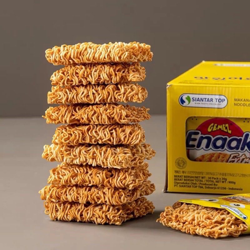 Thùng 24 Gói Snack Mì Trẻ Em Enaak Gemez Indonesia - Ăn Vặt 492