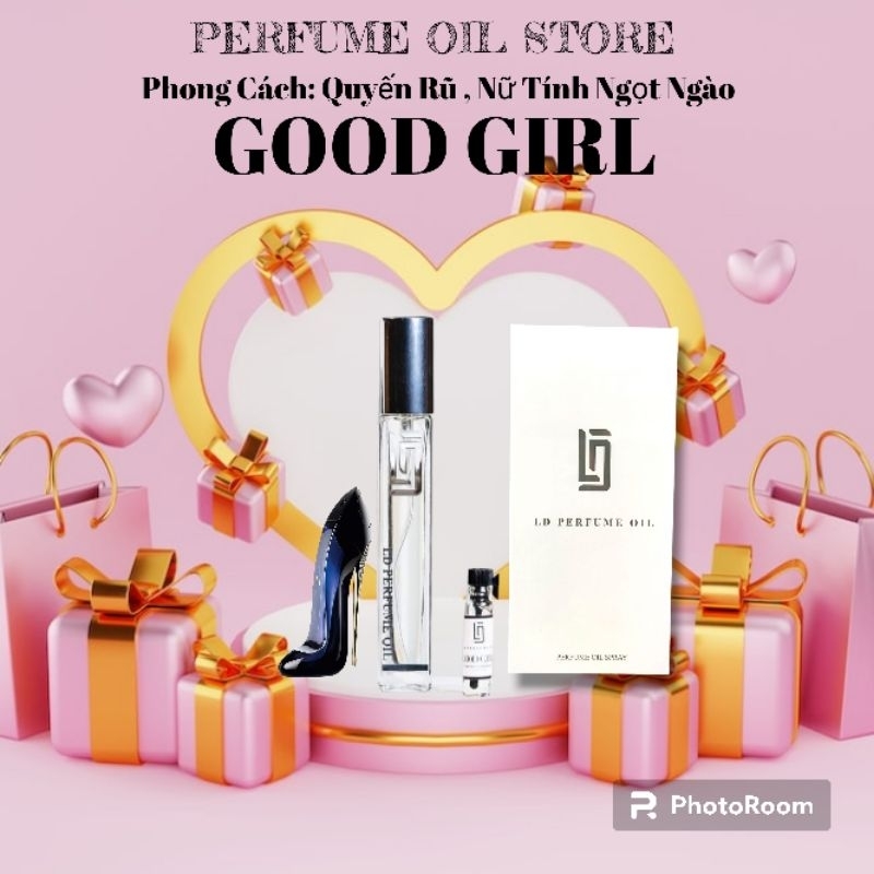 Tinh Dầu Nước Hoa GOOD GIRL 12ml - LD PERFUME OIL , Quyến Rũ , Nữ Tính , Ngọt Ngào , LD31 , Nước Hoa Chiết