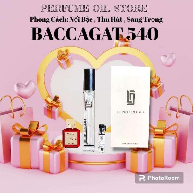 Tinh Dầu Nước Hoa BACCARAT ROUGE 540 12ml - LD PERFUME OIL , Nổi Bậc , Thu Hút , Sang Trọng , LD35 , Nước Hoa Chiết