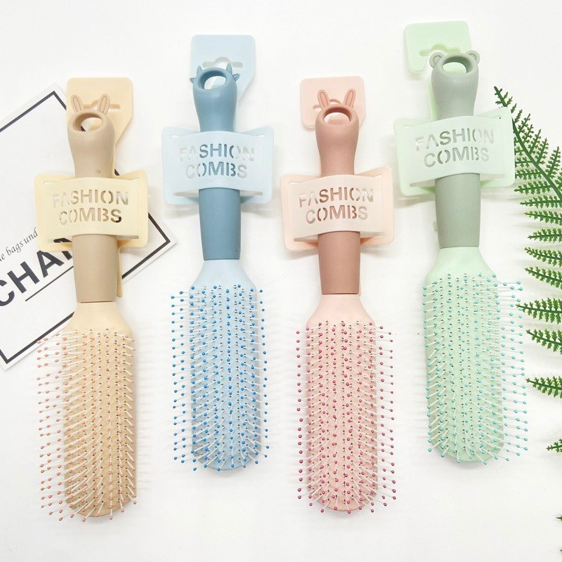 Lược Chải Tóc Gỡ Rối HGVN Chất Liệu Nhựa Bọc Silicon Cao Cấp Màu Pastel Ngọt Ngào Phong Cách Hàn Quốc Cho Bạn Nữ