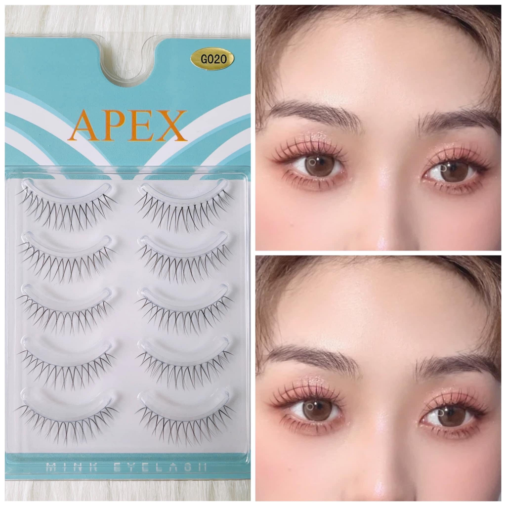 Combo 2 hộp mi gân trong Apex tự nhiên, mềm mịn - Gimishop