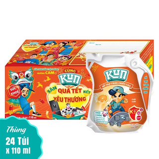 Sữa chua uống kun các vị thùng 24 túi x 110ml