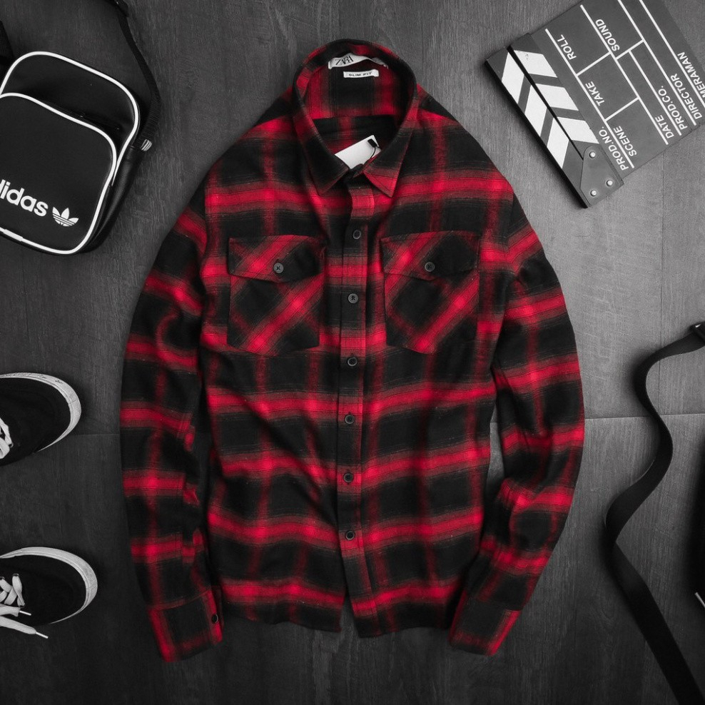 Áo Sơ Mi Caro Trơn LINNA FASHION Sơ Mi Cam Nữ Chất Nỉ Caro Đẹp Thấm Hút Mồ Hôi Đang Hot Trend Hiện Nay.