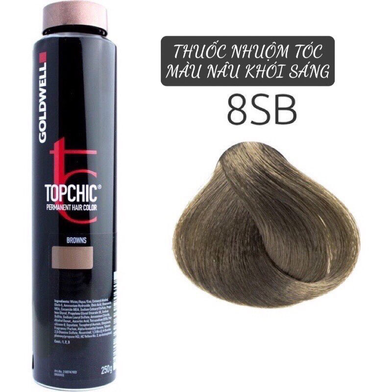 MÀU NHUỘM GOLDWELL TOPCHIC NÂU KHÓI SÁNG THỜI TRANG CỦA ĐỨC 250ML