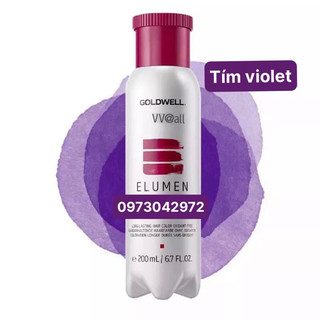 MÀU NHUỘM PHỦ BÓNG TÍM VIOLET ELUMEN GOLDWELL CAO CẤP SỐ 1 THẾ GIỚI 200ml