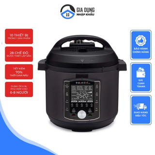 Nồi áp suất đa năng instant pot pro 10in1, nồi hầm, dung tích 5.7l, 28 chương trình nấu, nhập đức, bh 12 tháng