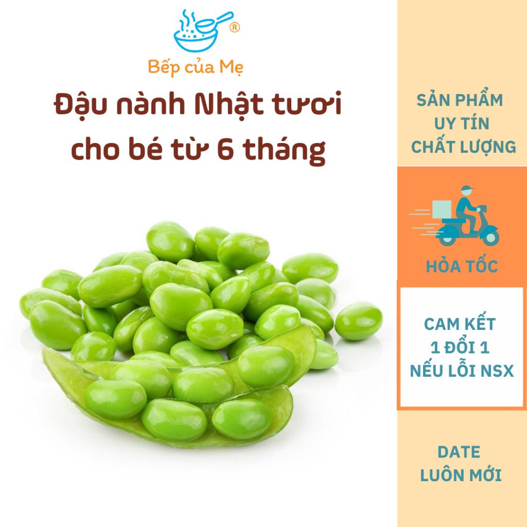 Đậu nành Nhật tươi nấu ăn dặm cho bé từ 6 tháng, Shop Bếp Của Mẹ