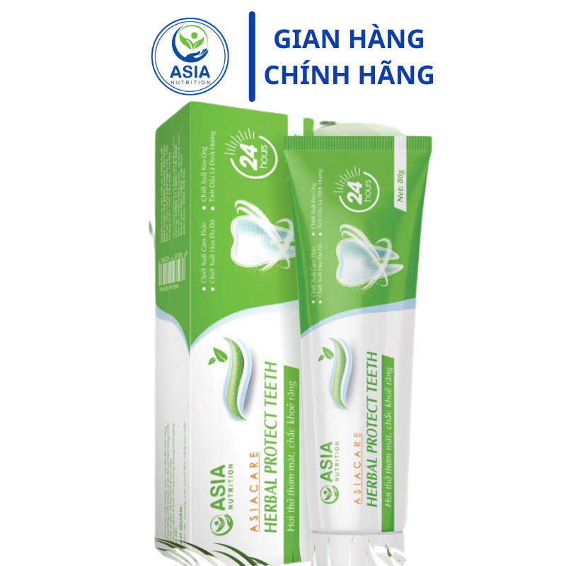 [HSD T5.2024] Kem đánh răng dược lệu cao cấp Asia laco giúp hết ê buốt và chảy máu chân răng 80g