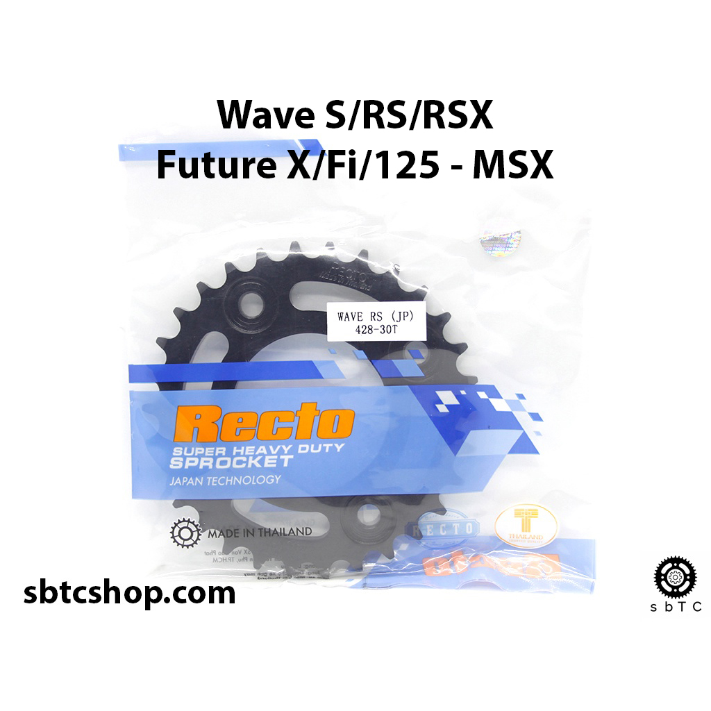 Dĩa RECTO 30 32 33 răng cho xe độ Wave S RS RSX Future MSX 125 X FI chính hãng