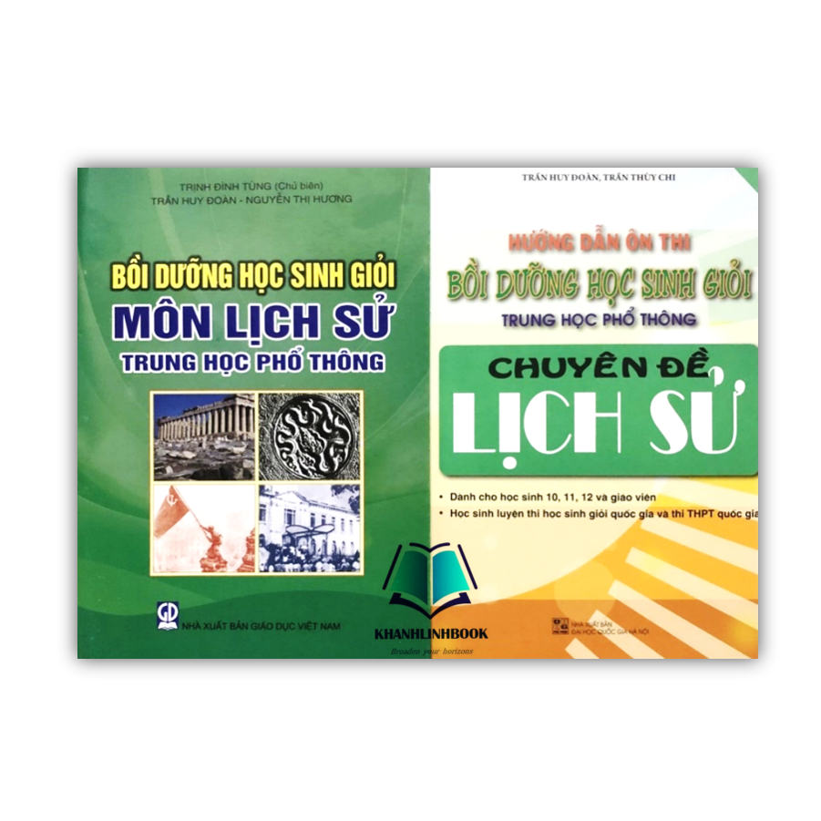 Sách - Combo Bồi dưỡng và Hướng dẫn ôn thi học sinh giỏi môn Lịch Sử Trung học phồ thông