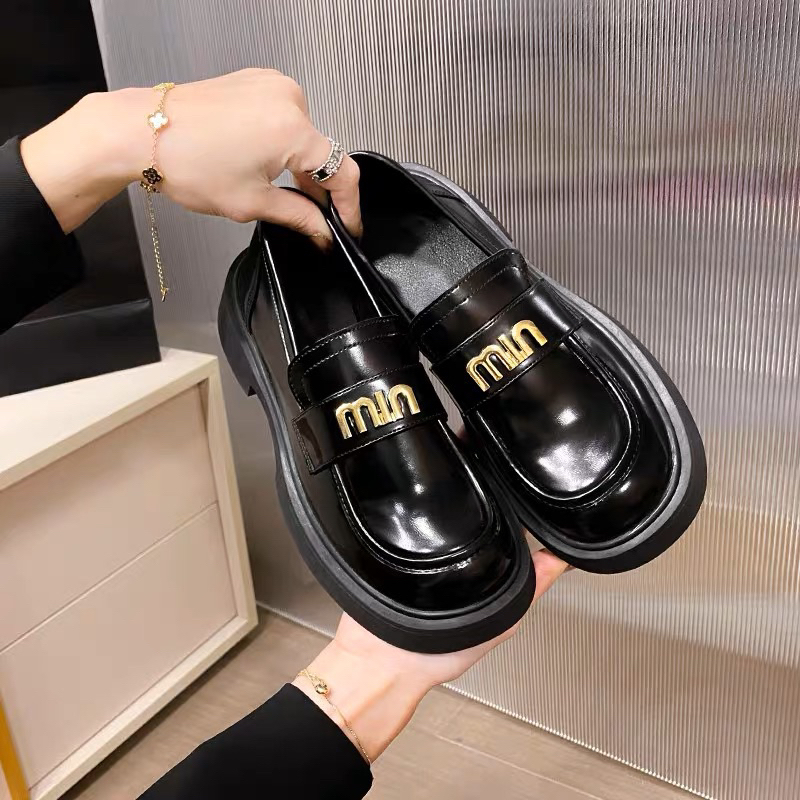 GIÀY LOLITA OXFORD MIU GIÀY LOAFER, GIÀY DÉP NỮ MOCA  đế cao