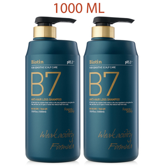 Dầu Gội Xả Thảo Dược Biotin B7 Sạch Gàu, Hết Ngứa, Giảm Gãy Rụng Welcos Forest B7 Anti Hair Loss Shampoo
