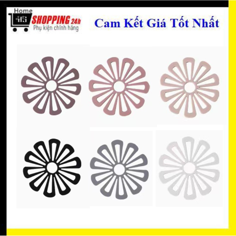 Miếng kê ly, miếng lót ly, nồi chảo cách nhiệt hình bông hoa, thiết kế đơn giản màu sắc hài hòa giúp trang trí bàn ăn