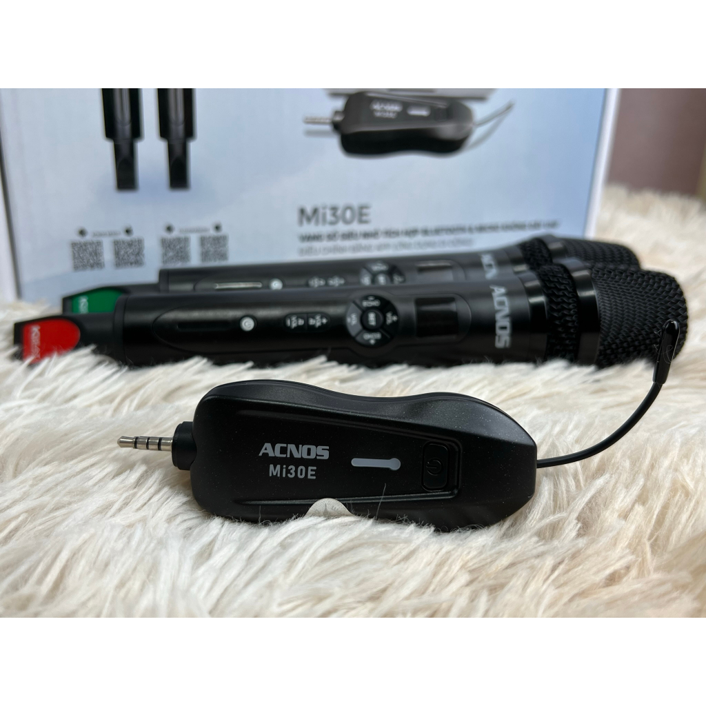 Vang số siêu nhỏ chỉnh app tích hợp Bluetooth & Micro không dây UHF ACNOS MI30E