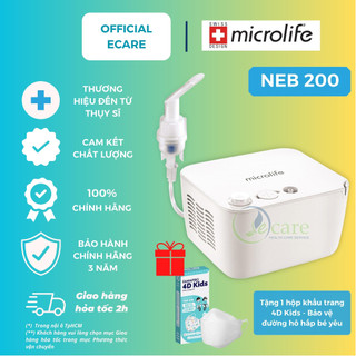 Máy xông khí dung mũi họng Thụy Sỹ Microlife NEB 200
