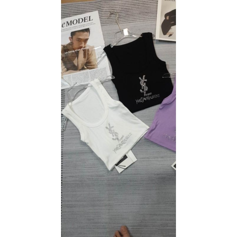 Áo sát nách đính đá hàng QC