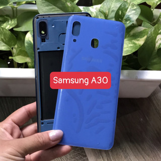 Bộ vỏ samsung A30 zin kèm nút bấm ,kính camera
