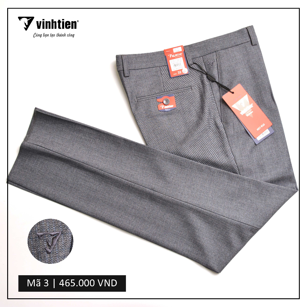 Quần Tây Nam Công Sở 0 Ly Classic Vĩnh Tiến 465 - Mã 03