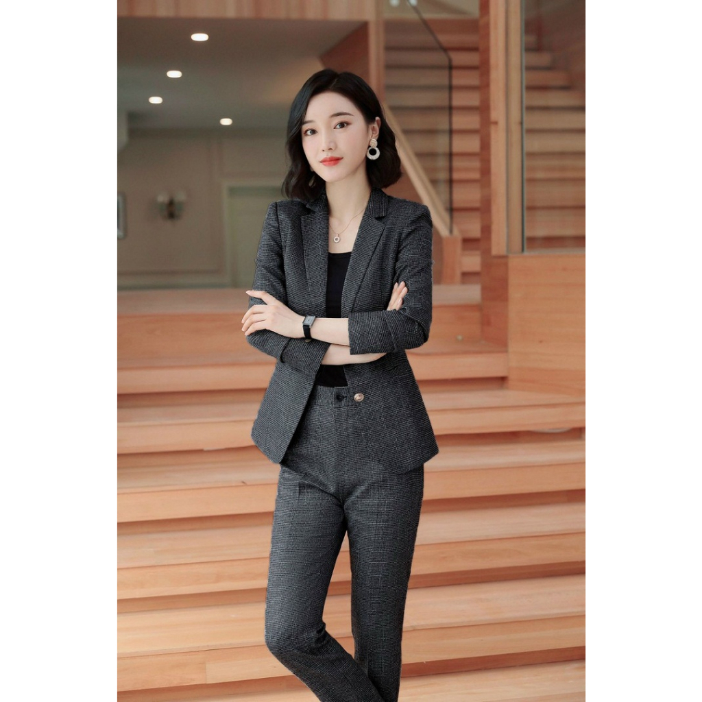 Set Áo Vest 2 Lớp Tay Dài + Quần Dài TJ39 - Đen