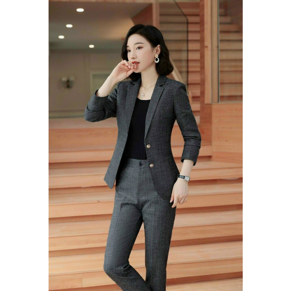 Set Áo Vest 2 Lớp Tay Dài + Quần Dài TJ39 - Đen