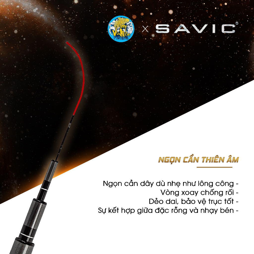 Cần Câu Tay Câu Đài Cao Cấp THIÊN ÂM Công Nghệ Mới Carbon T1100G - Vũ Môn Fishing