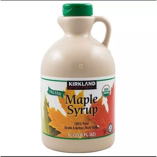 Xi rô lá phong hữu cơ organic maple syrup kirkland chai 1000ml