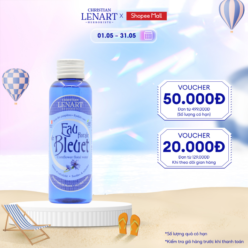 Nước Cân Bằng Giảm Thâm Quầng Mắt Tinh Chất Hoa Xa Cúc Lam Christian Lenart - 100ml
