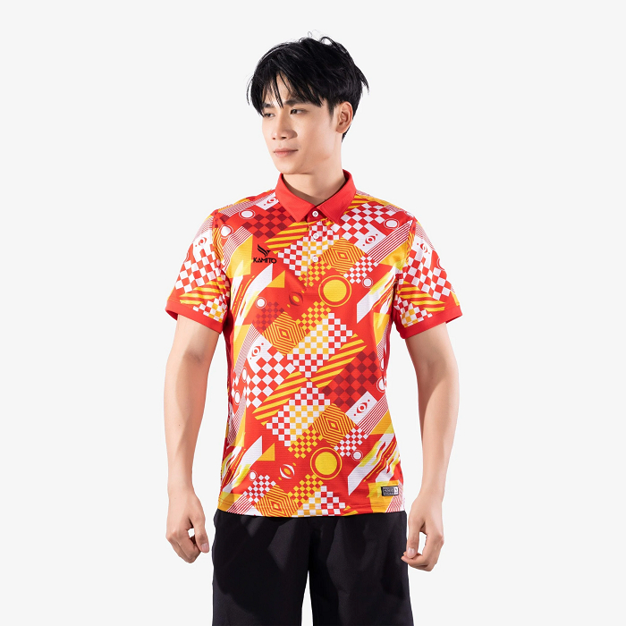 ÁO polo thể thao PING PONG Chất liệu 95% Polyester chống nhăn cực tốt và 5% Spandex giúp áo có độ co dãn, mềm mại