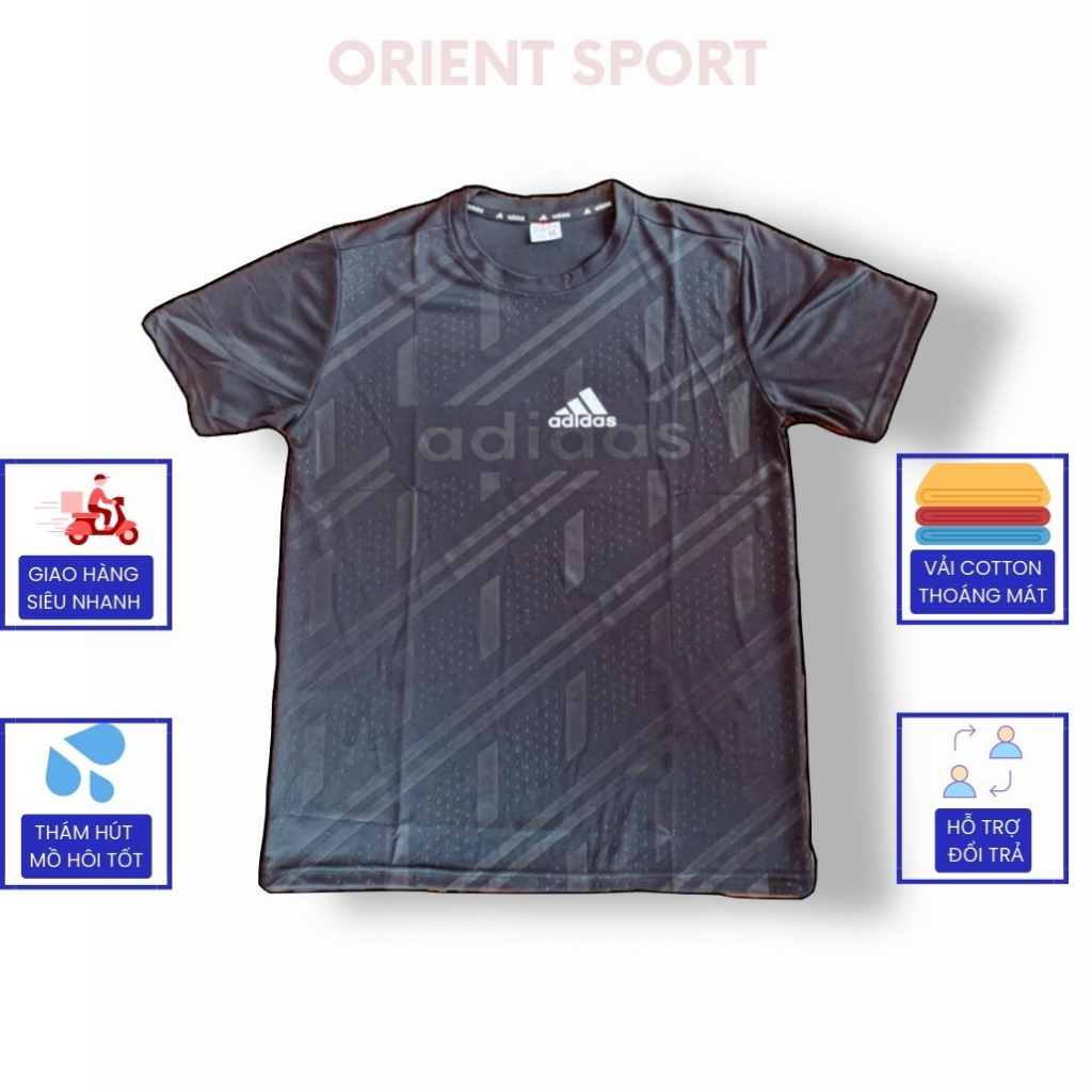 Áo thun nam , áo thể thao chất thun lạnh co dãn thấm hút mồ hôi tốt