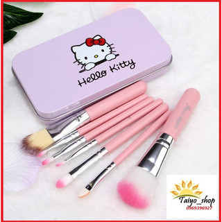 Bộ cọ trang điểm hello kitty 7 cây