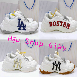 Giày MLB Boston N.Y đế liền Sneakers Hàn Quốc tăng chiều cao Nam Nữ Hot Hit  bản mới