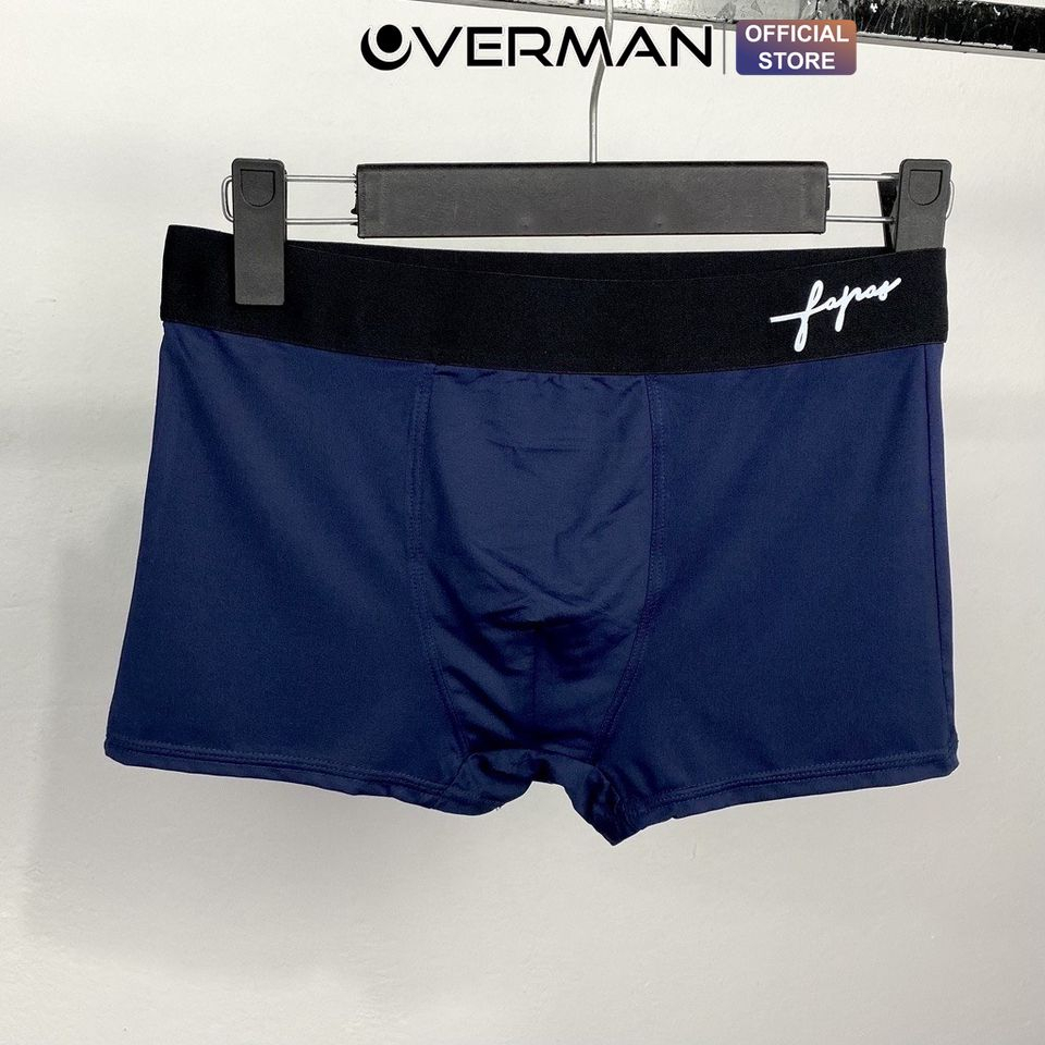 Quần lót nam boxer  thun lạnh co giãn 4 chiều, Quần sịp đùi nam FAP mềm mát  bigsize SD07 (Che tên) - OVERMAN