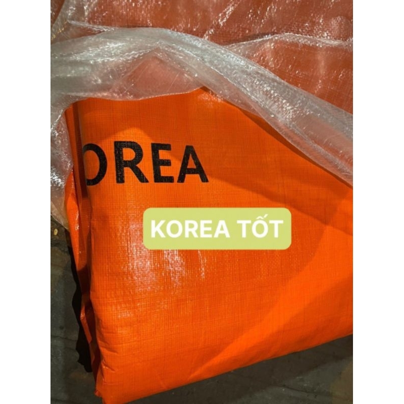 Bạt xanh cam Korea khổ 6m (660g/m)