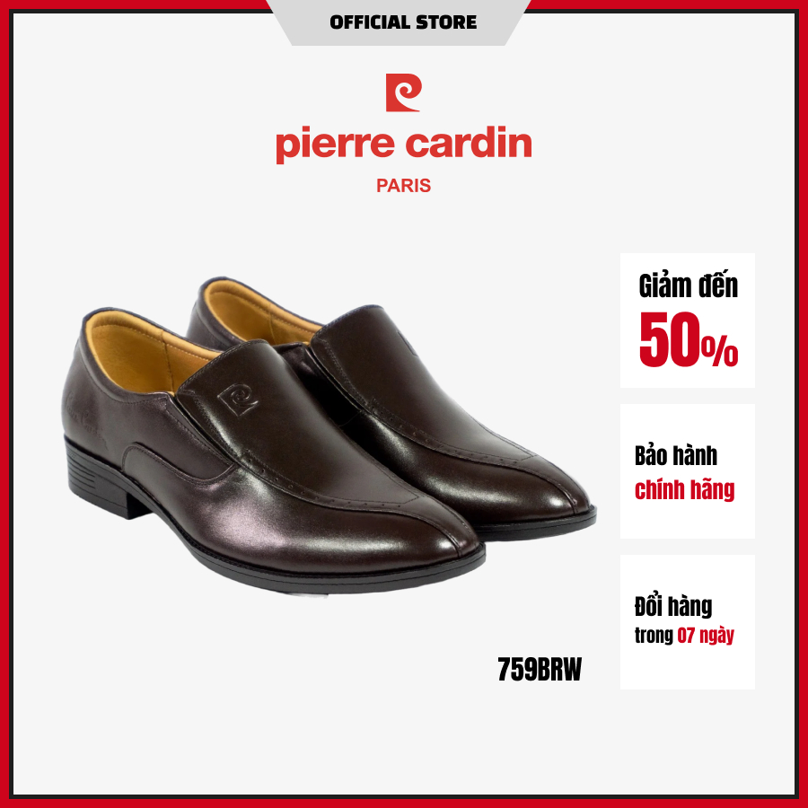 Giày tây nam Pierre Cardin không dây, họa tiết sang trọng, phong cách sang trọng, đẳng cấp - 759