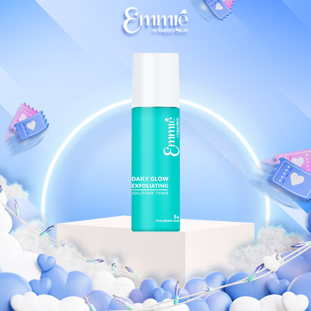 Nước thần dưỡng sáng và căng mọng da 230ml + Toner 5% PHA/ NANO AHA 50ml Emmié by Happyskin