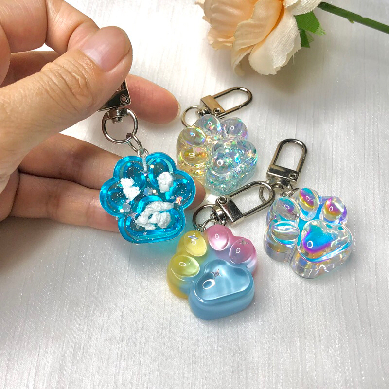 Móc khoá chân mèo treo balo, túi xách, móc khoá xe máy Chân mèo dễ thương - Móc khóa thần thánh cho tín đồ mèo