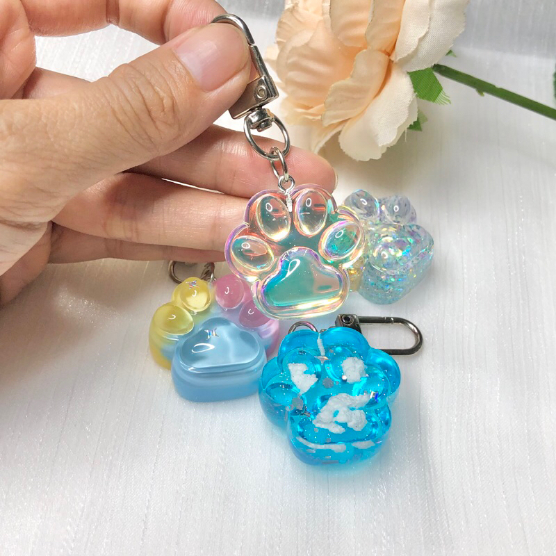 Móc khoá chân mèo treo balo, túi xách, móc khoá xe máy Chân mèo dễ thương - Móc khóa thần thánh cho tín đồ mèo