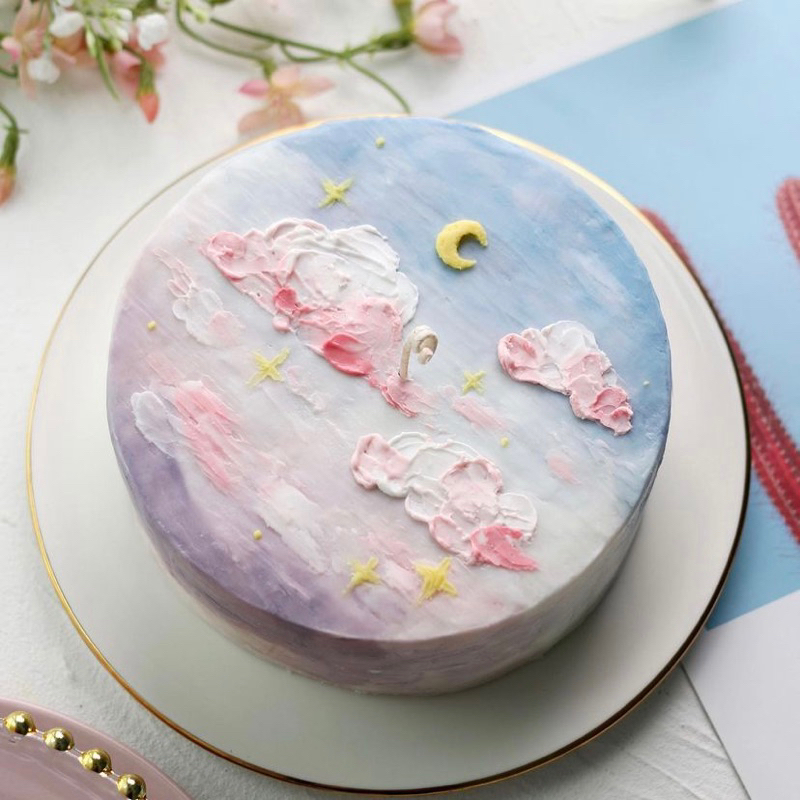 (HÀNG MỚI CỰC HOT) Nến Thơm Bánh Sinh Nhật Độc Đáo Pink Sky