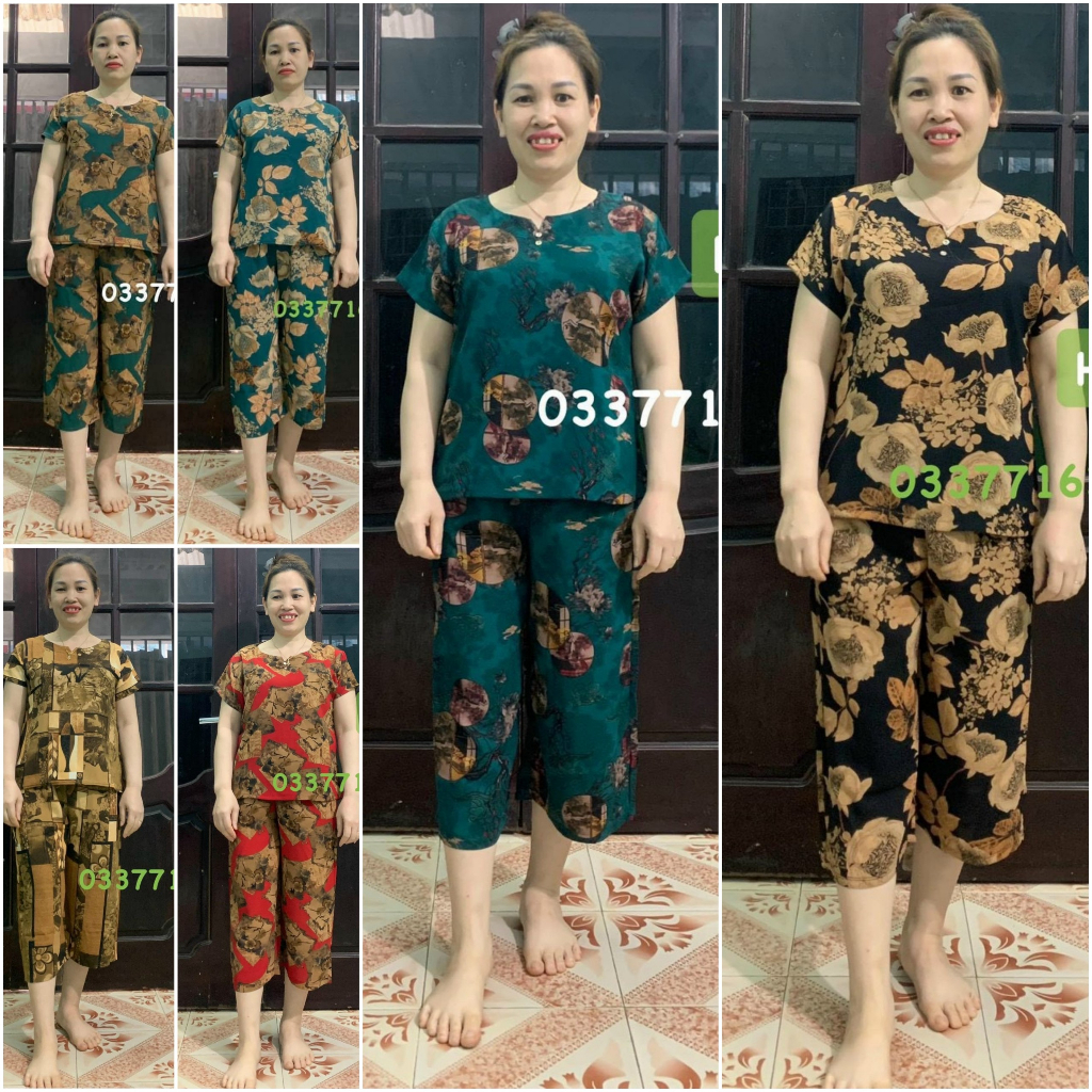 Bộ đồ Lụa hàn lửng cho mẹ_ Sang trọng thoáng mát mùa Hè