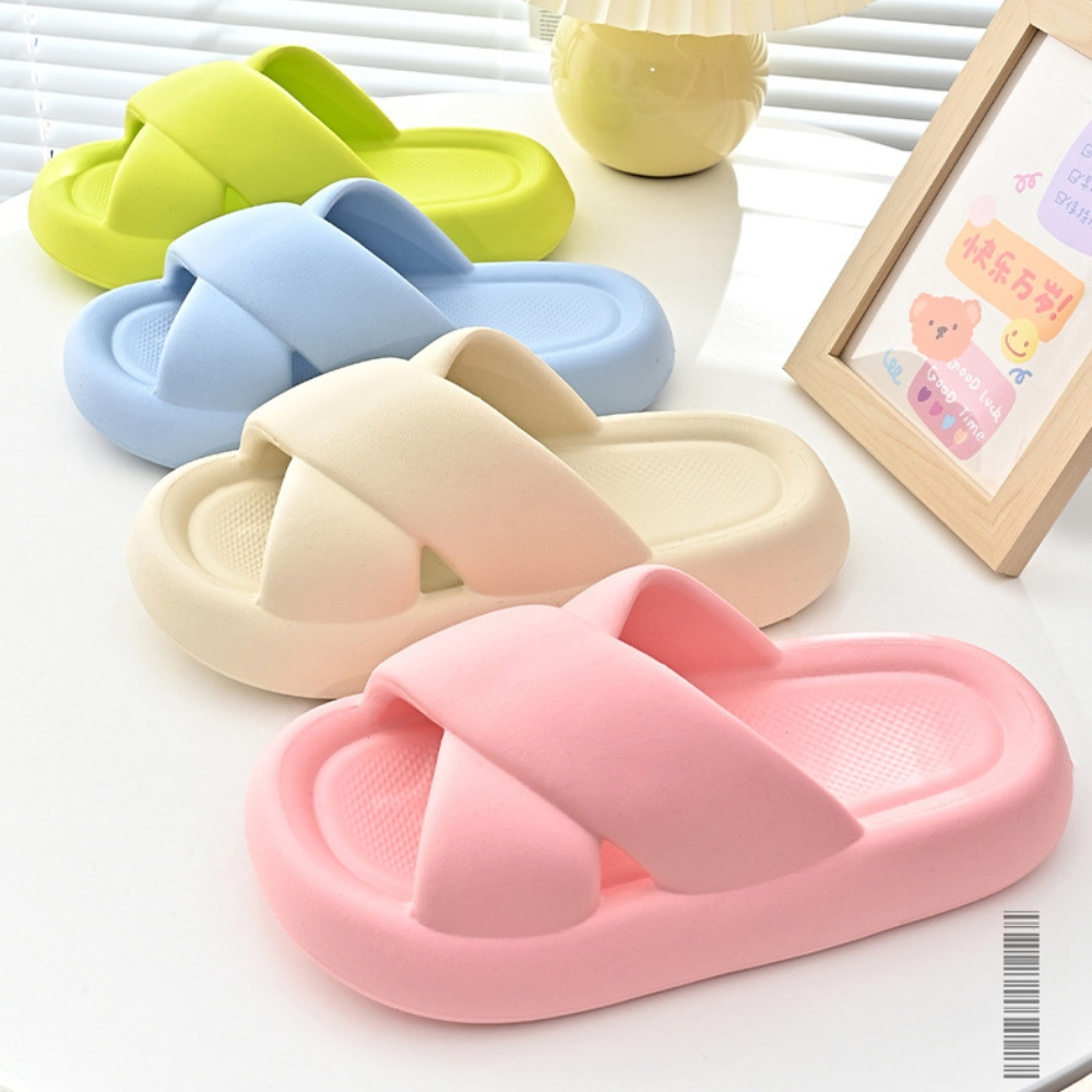 Dép bánh mì nữ, dép nữ đi trong nhà siêu nhẹ êm chân chất liệu eva