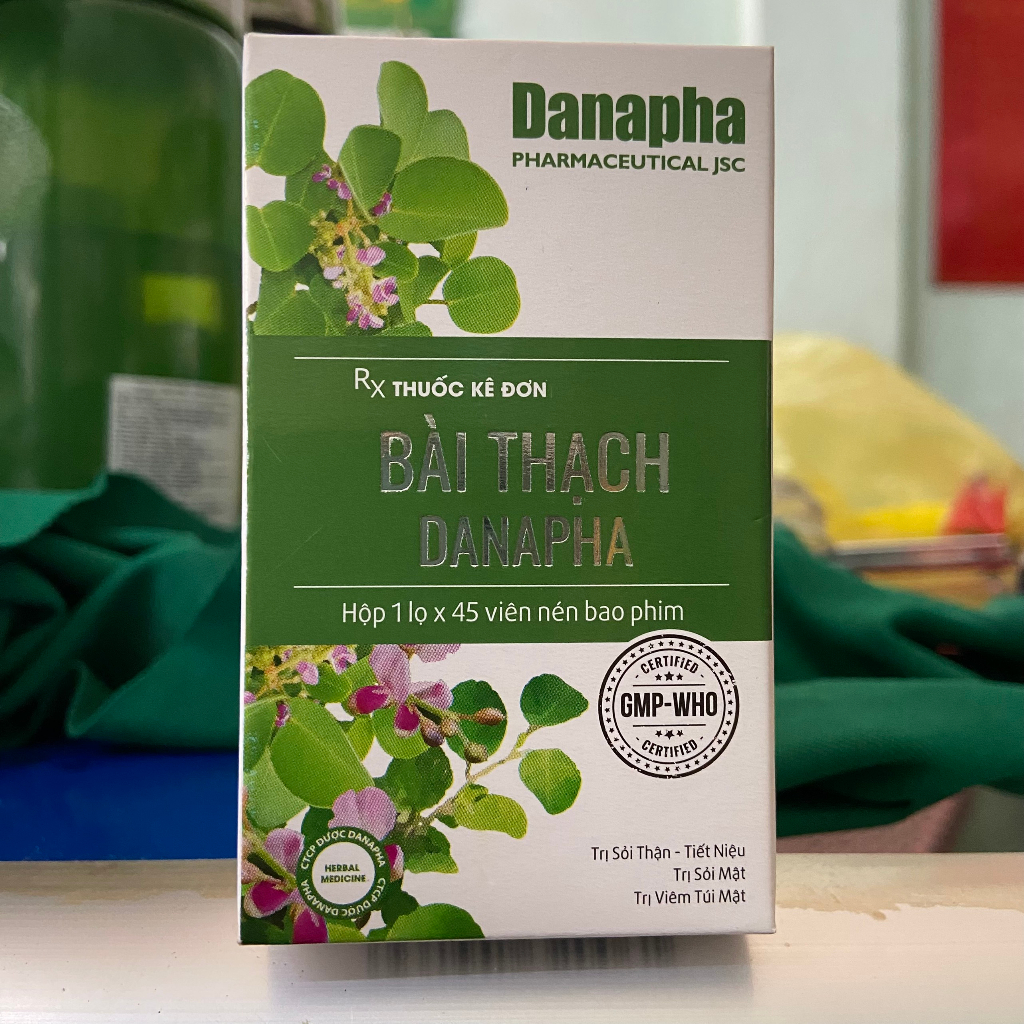 Bài Thạch Danapha - Hỗ Trợ Giảm Sỏi Thận Tiết Niệu Mật - Chai 45 Viên