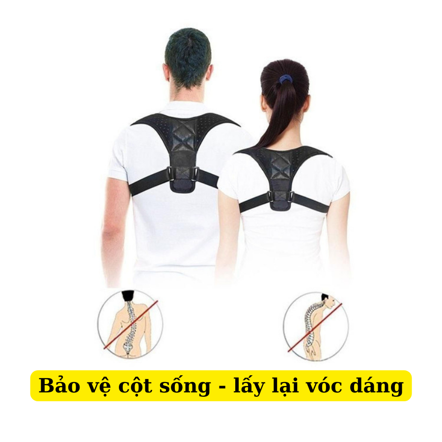 Đai Chống Gù Nam Nữ Vicenzo Hỗ Trợ Điều Chỉnh Tư Thế , Đai Chống Gù Lưng Nam Nữ Cho Trẻ Em Người Lớn Có Bh Lỗi 1 Đổi 1