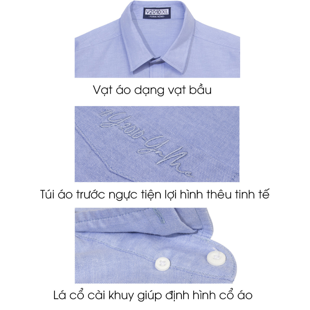 Áo Sơ Mi Nam Tay Dài Cotton Thời Trang Thương Hiệu Y2010 TSONS 31 21348 |YaMe|