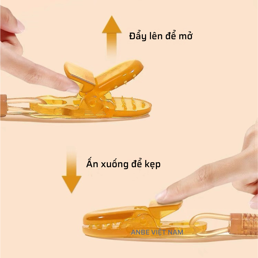 Dây Đeo Kẹp Giữ Núm Giả Túi Nhai Gặm Nướu Hoa Quả Cho Bé ANBE
